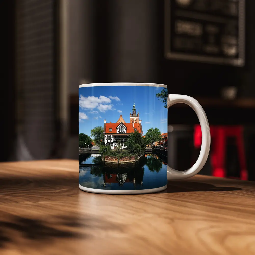 Gdansk Old Town Canal Reflection Poland – Mugs
