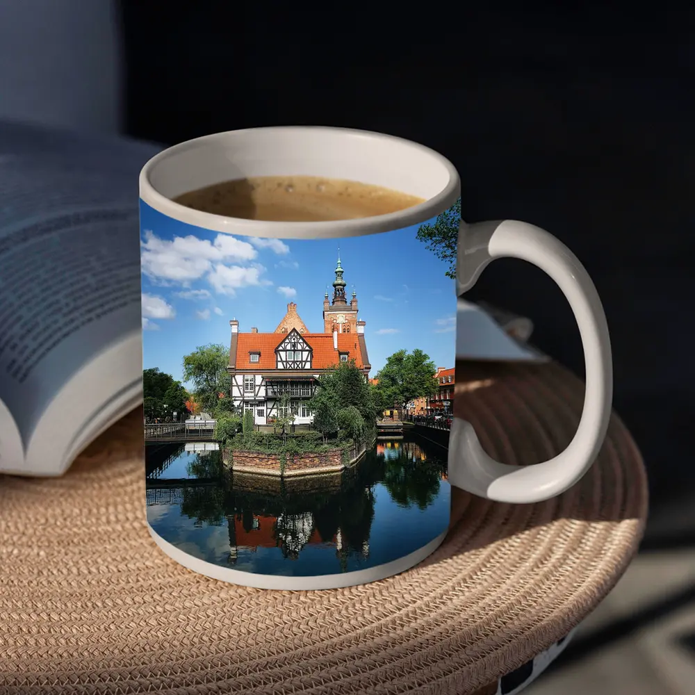Gdansk Old Town Canal Reflection Poland – Mugs