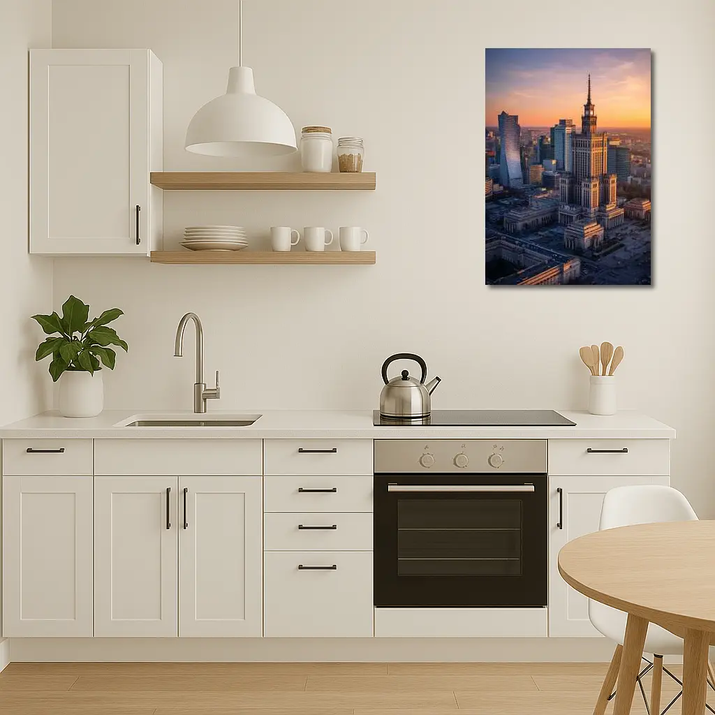 Warsaw Palace of Culture Sunset Skyline – Wall Art