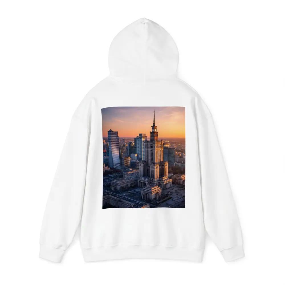 Warsaw Palace of Culture Sunset Skyline – Hoodies