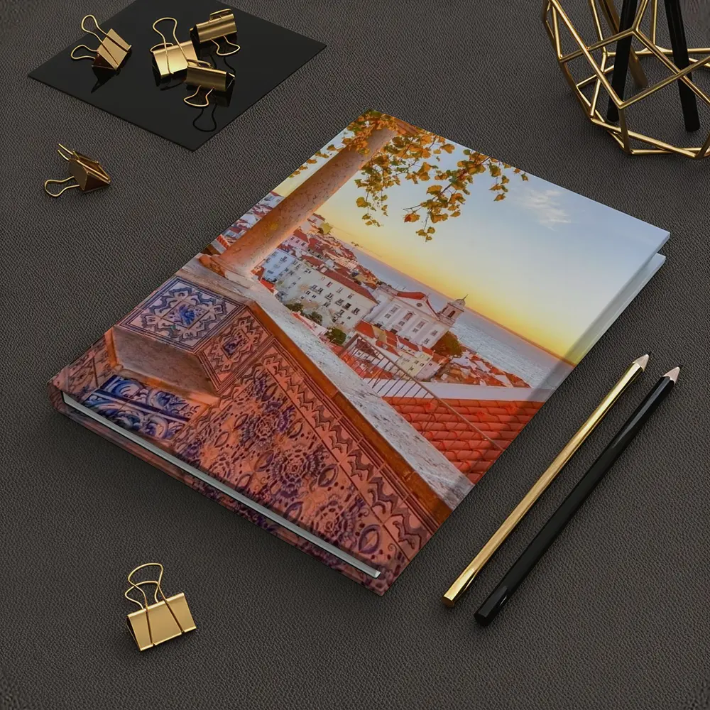 Lisbon Alfama District Sunset Rooftop View – Notebooks