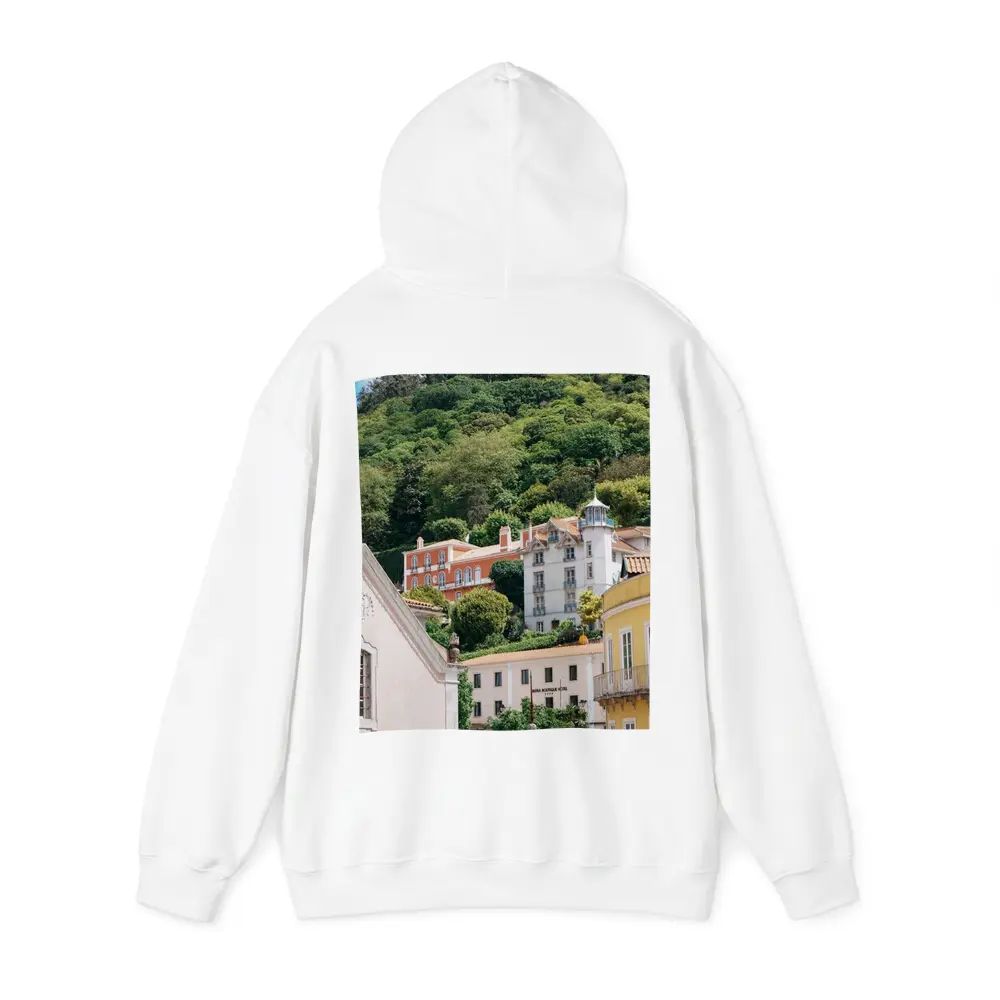 Sintra Portugal Colorful Buildings Green Hillside – Hoodies