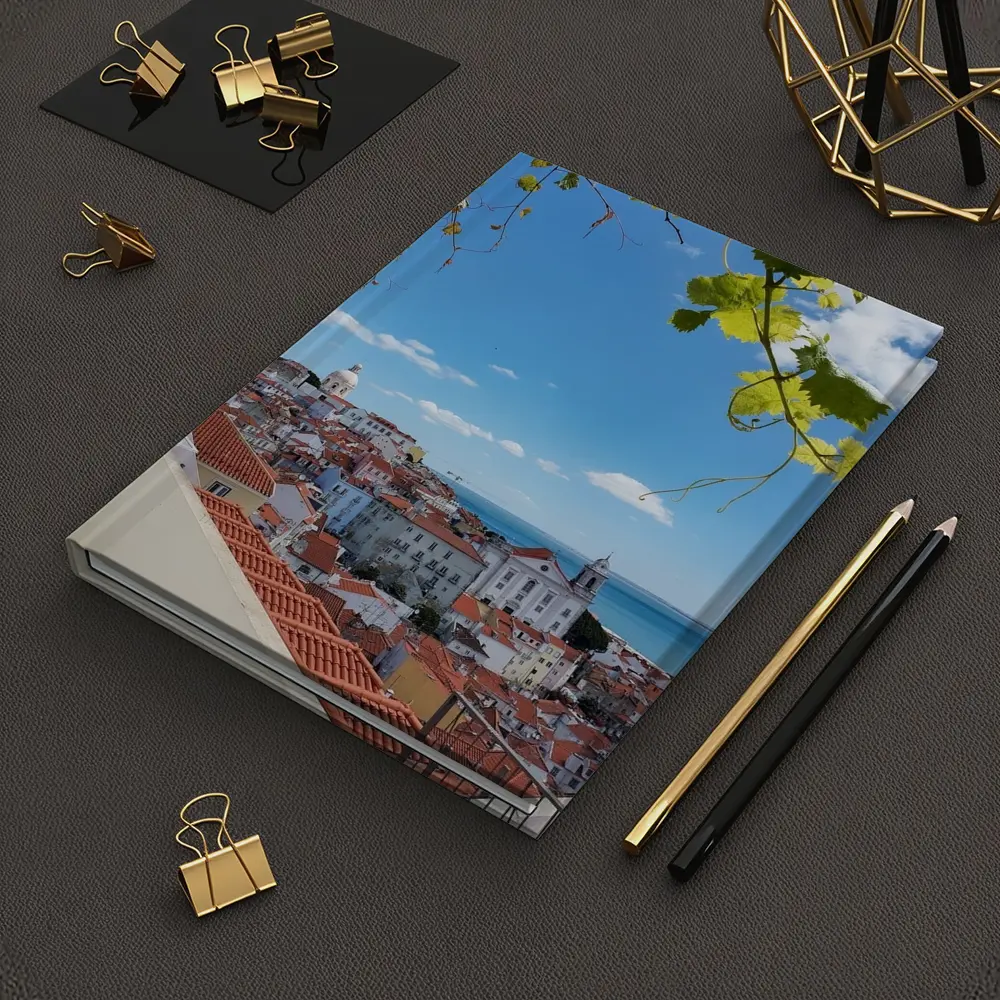 Lisbon Alfama District Red Rooftops River View – Notebooks
