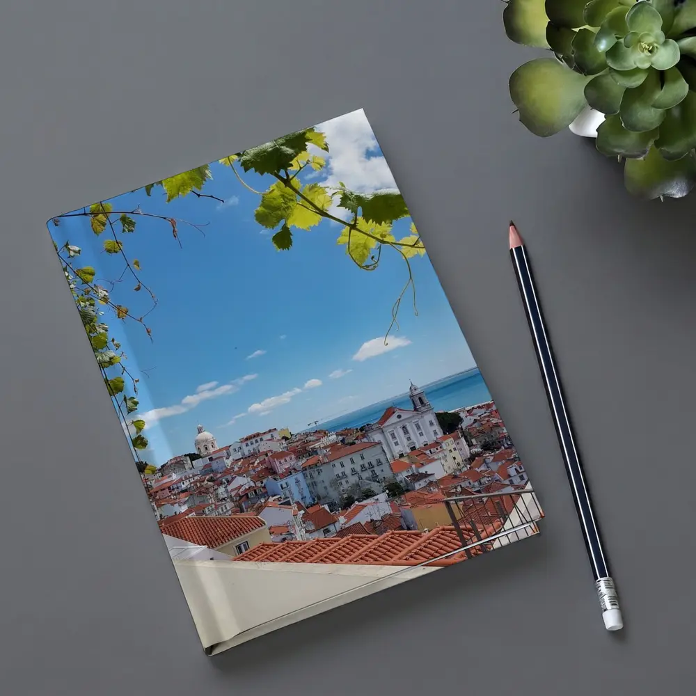 Lisbon Alfama District Red Rooftops River View – Notebooks