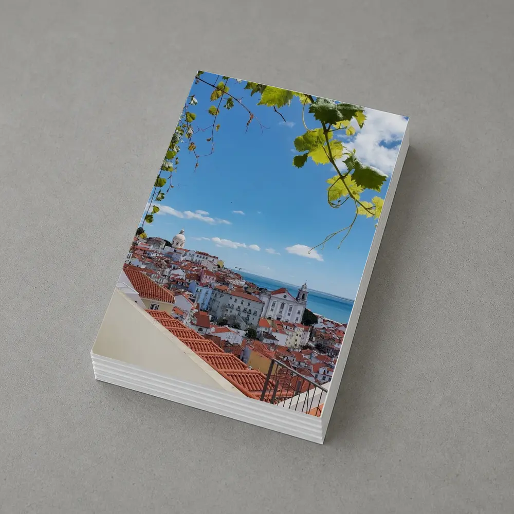 Lisbon Alfama District Red Rooftops River View – Postcards