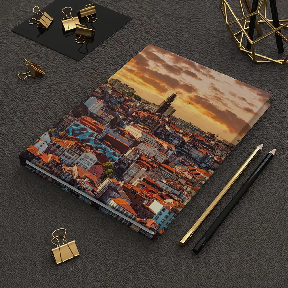 Porto City Skyline at Golden Sunset – Notebooks