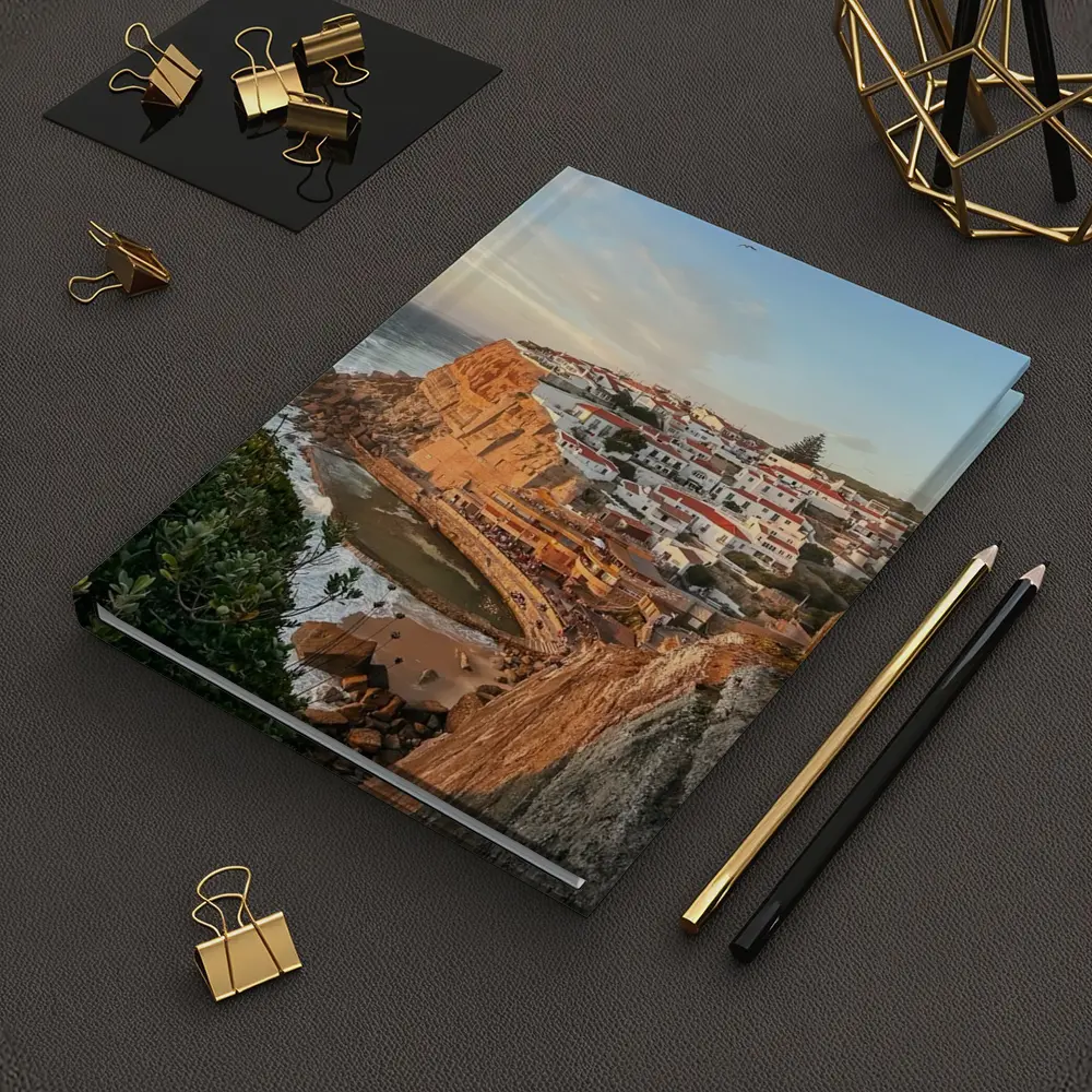 Azenhas do Mar Cliffside Village Portugal Sunset – Notebooks