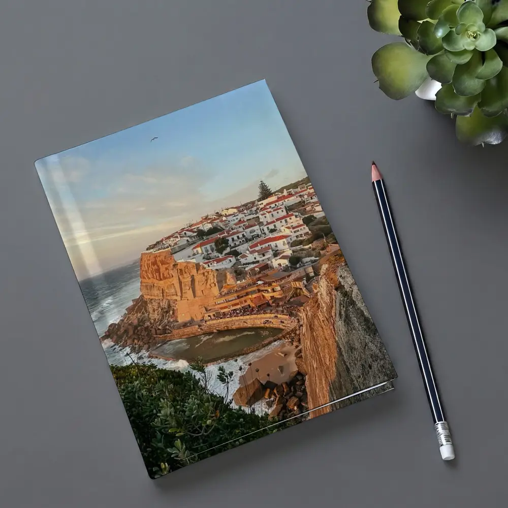 Azenhas do Mar Cliffside Village Portugal Sunset – Notebooks