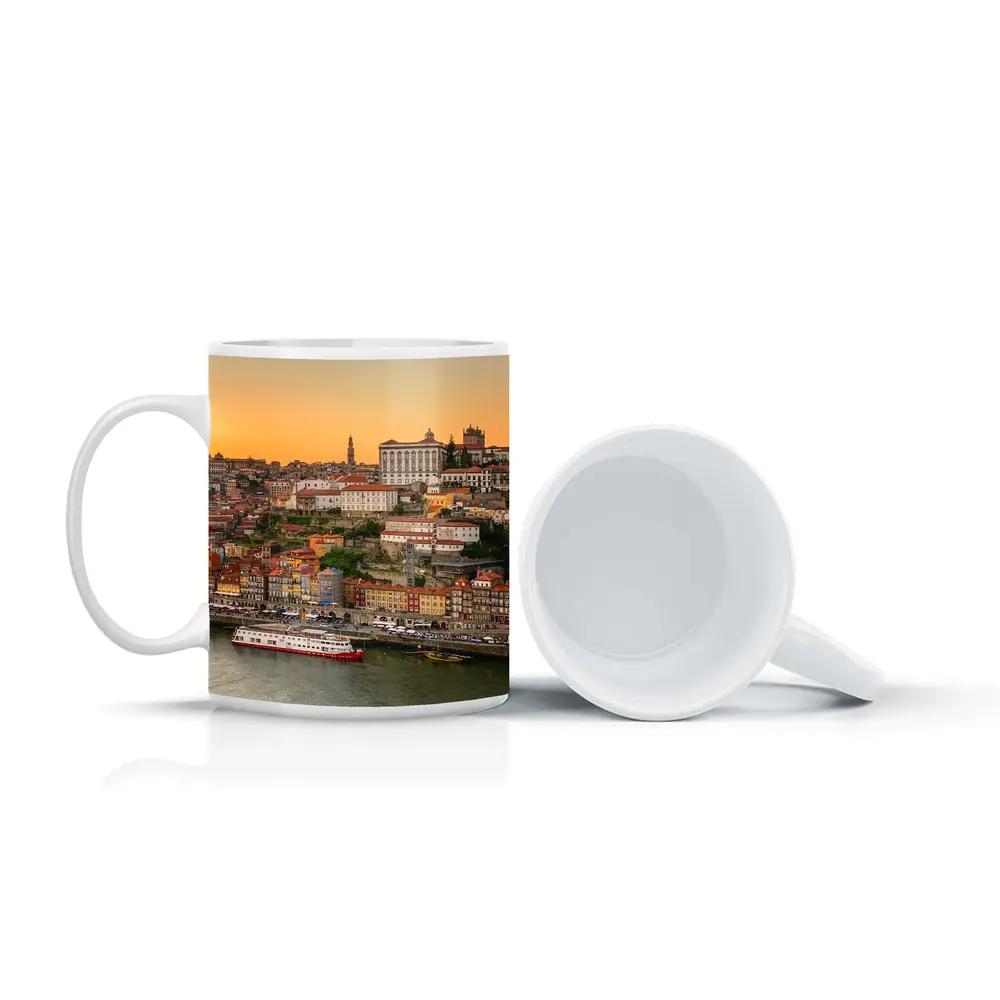 Porto Cityscape at Golden Sunset Douro River – Mugs