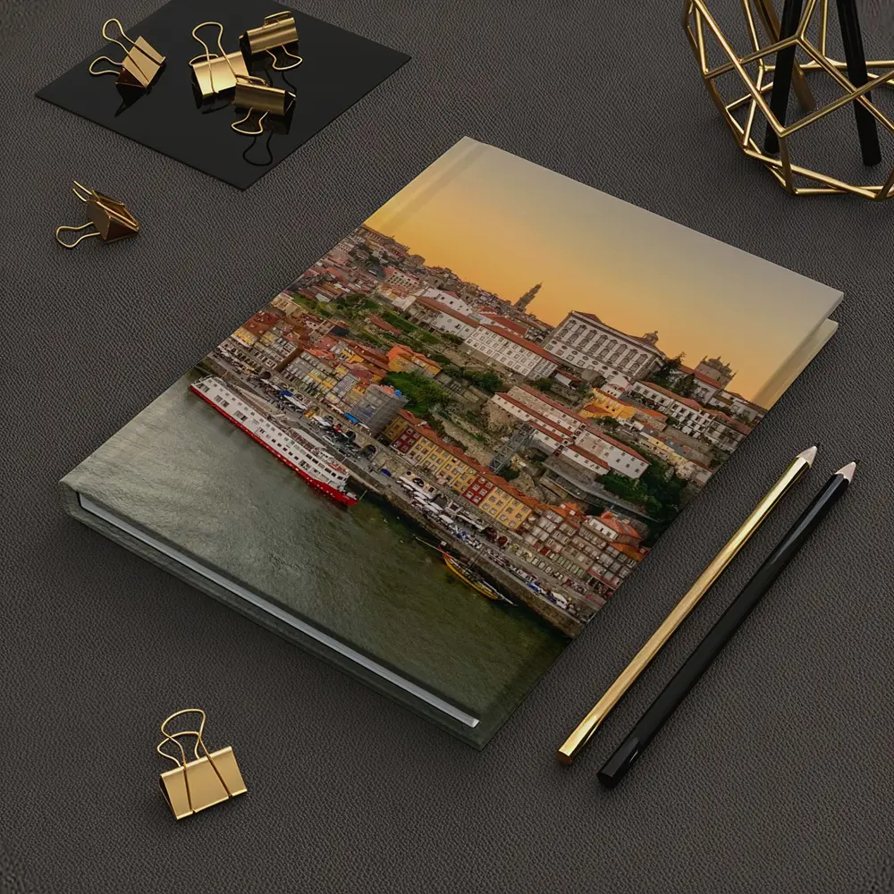 Porto Cityscape at Golden Sunset Douro River – Notebooks