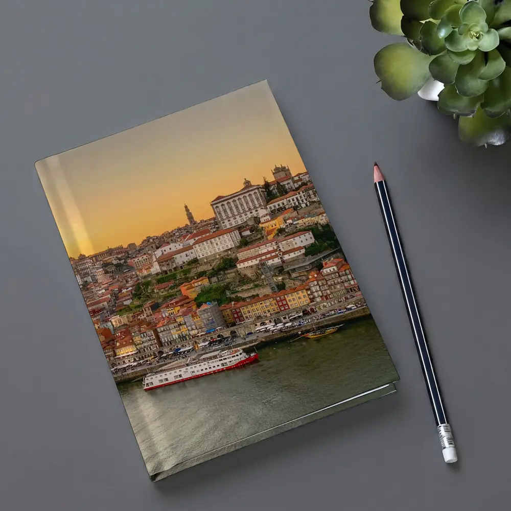 Porto Cityscape at Golden Sunset Douro River – Notebooks