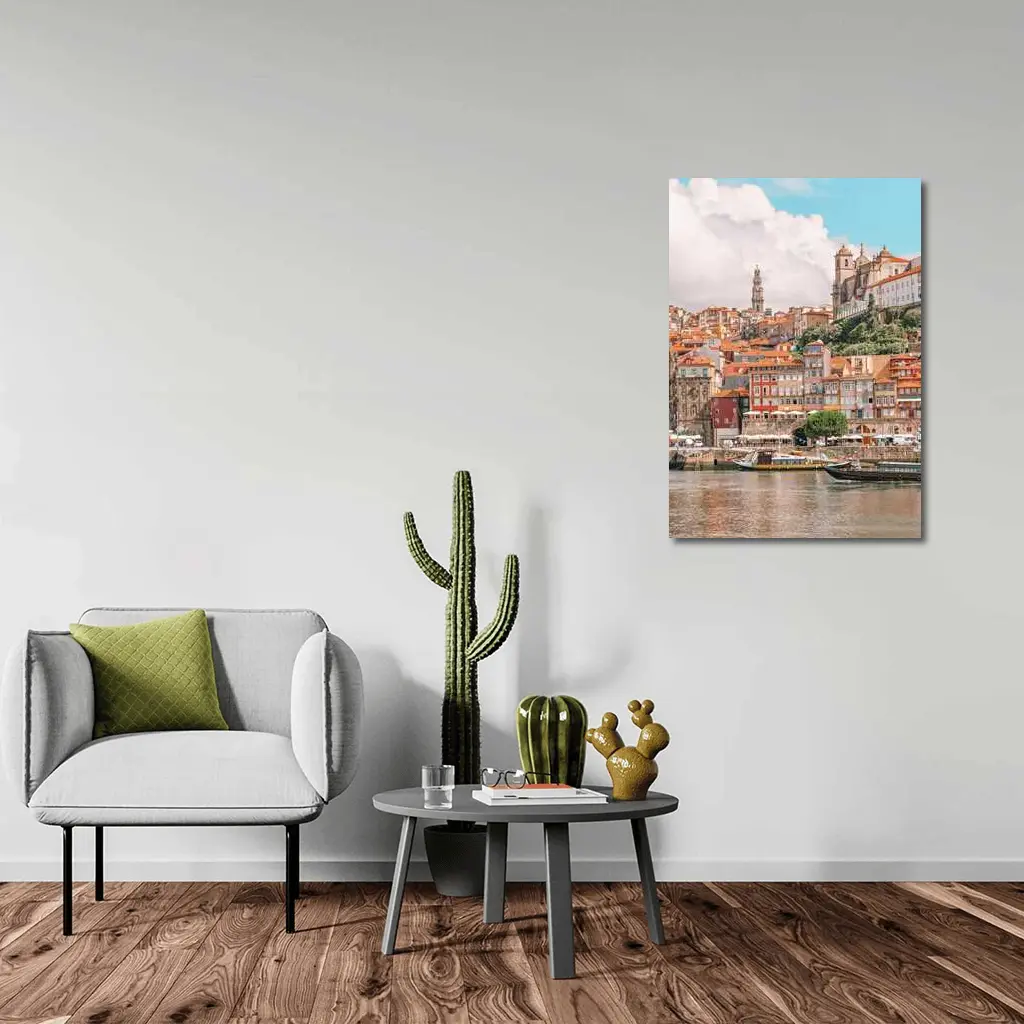 Porto Ribeira Waterfront Historic Cityscape Portugal – Wall Art