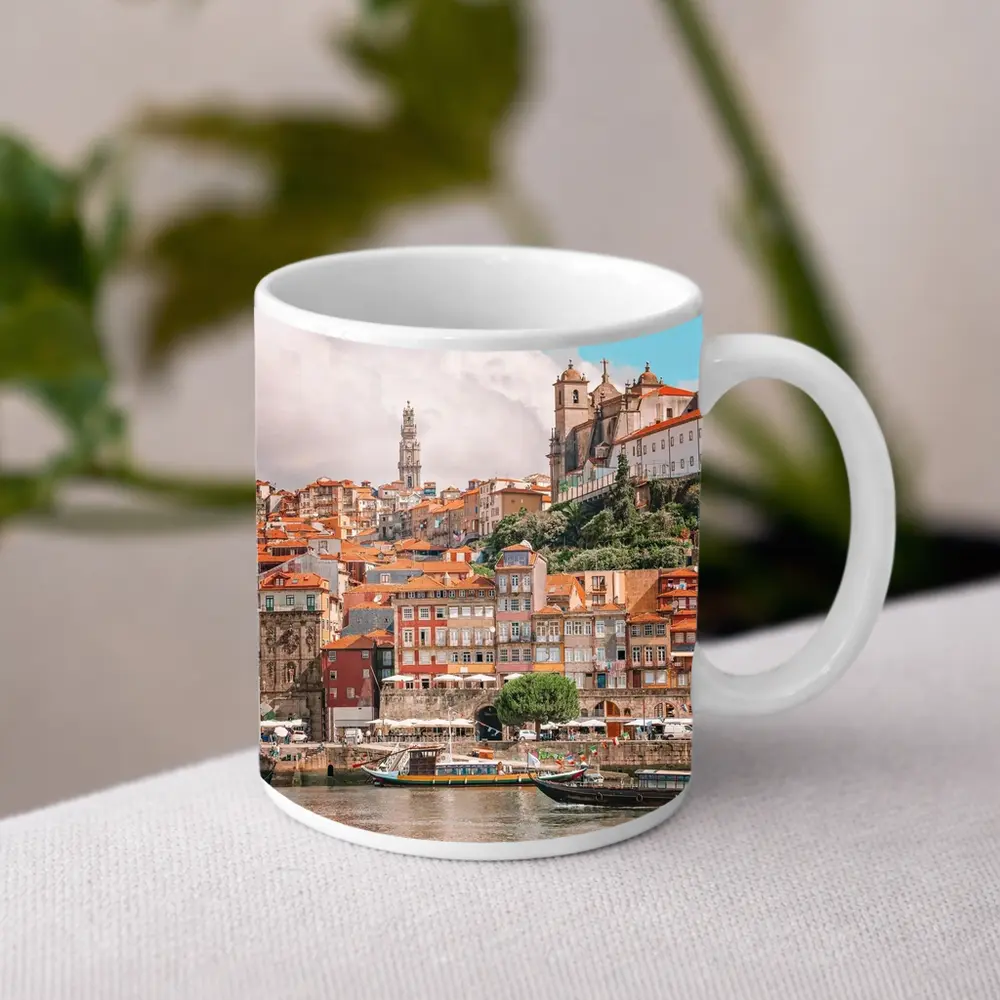 Porto Ribeira Waterfront Historic Cityscape Portugal – Mugs