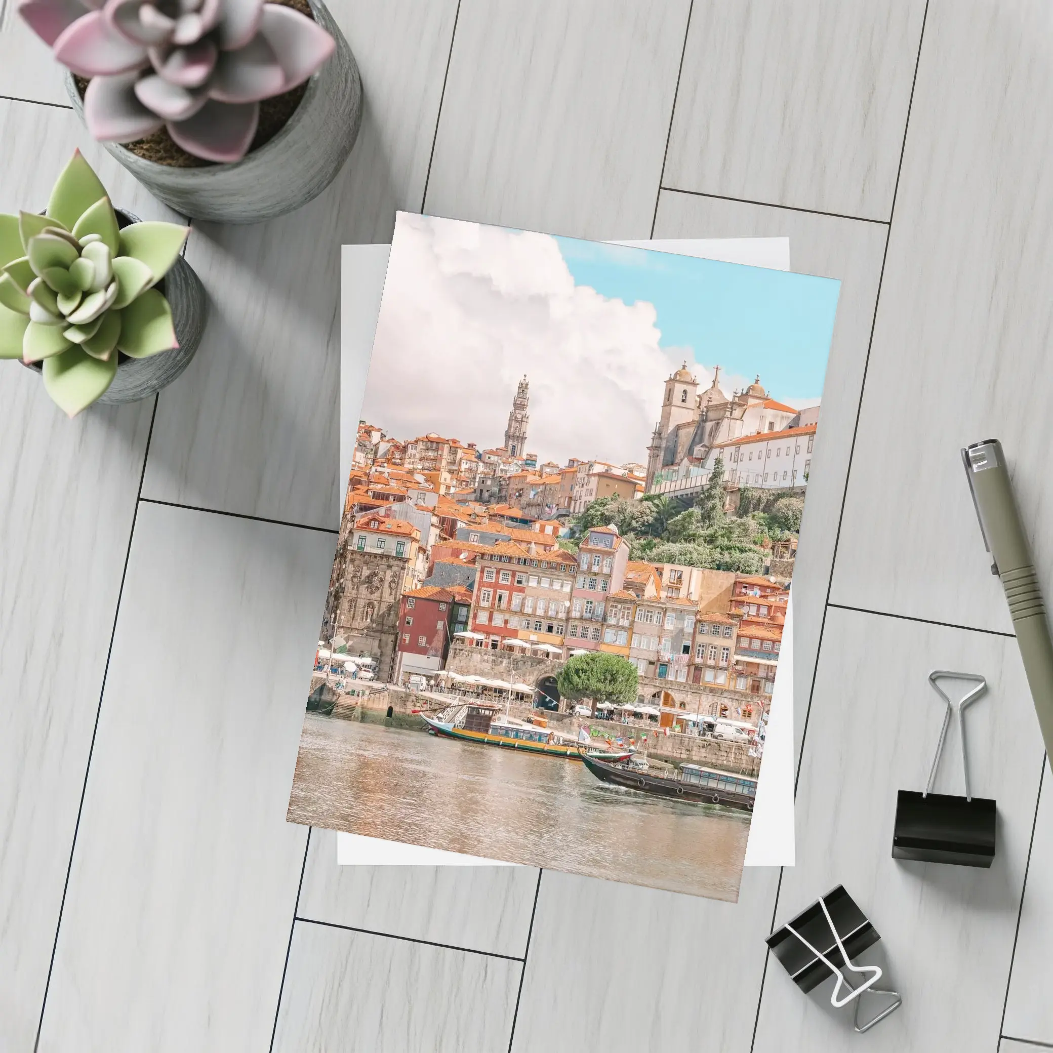 Porto Ribeira Waterfront Historic Cityscape Portugal – Postcards
