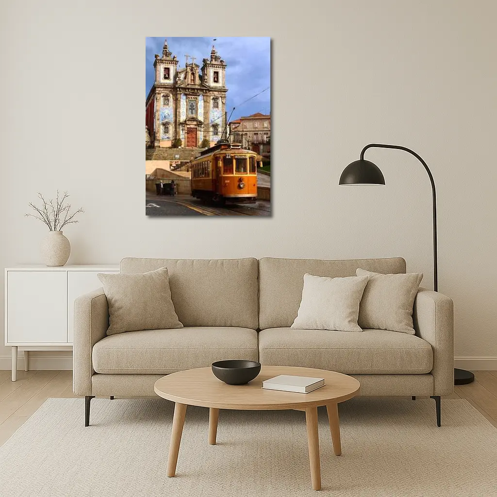 Porto Tram Church Saint Ildefonso Portugal – Wall Art