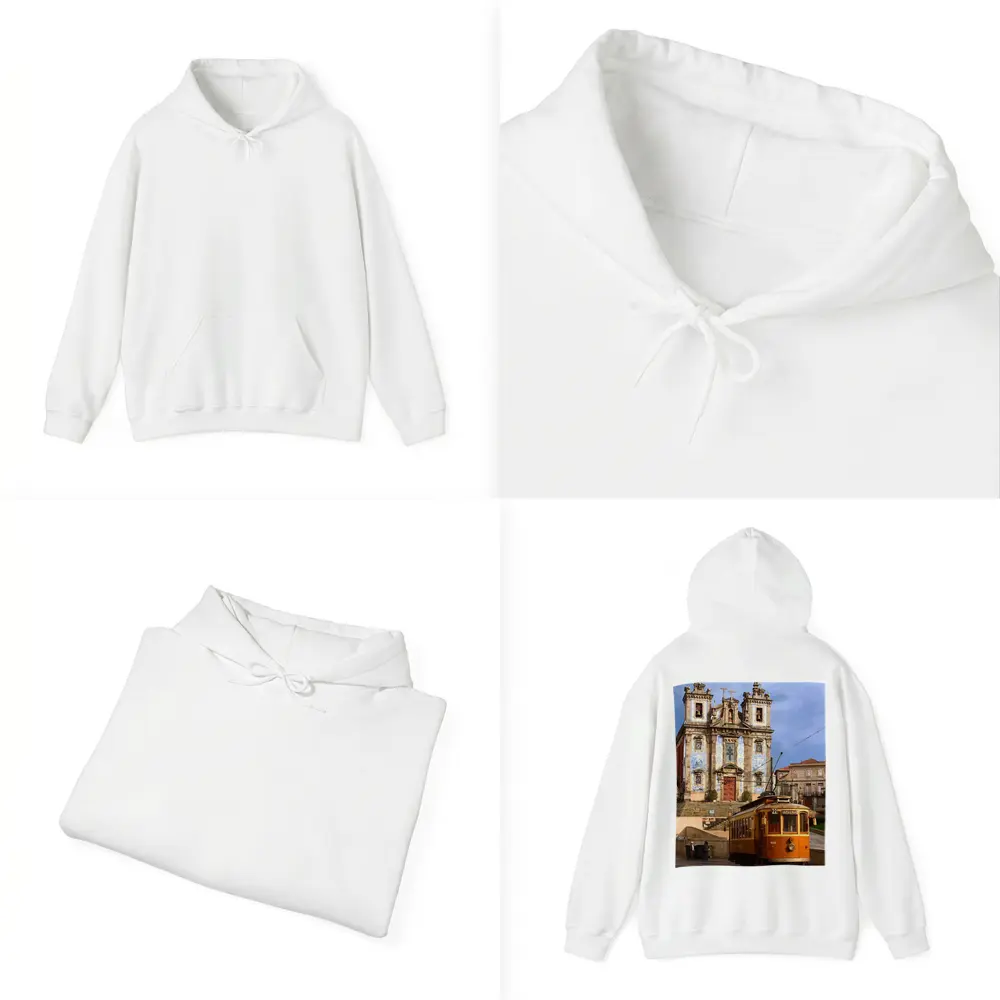 Porto Tram Church Saint Ildefonso Portugal – Hoodies