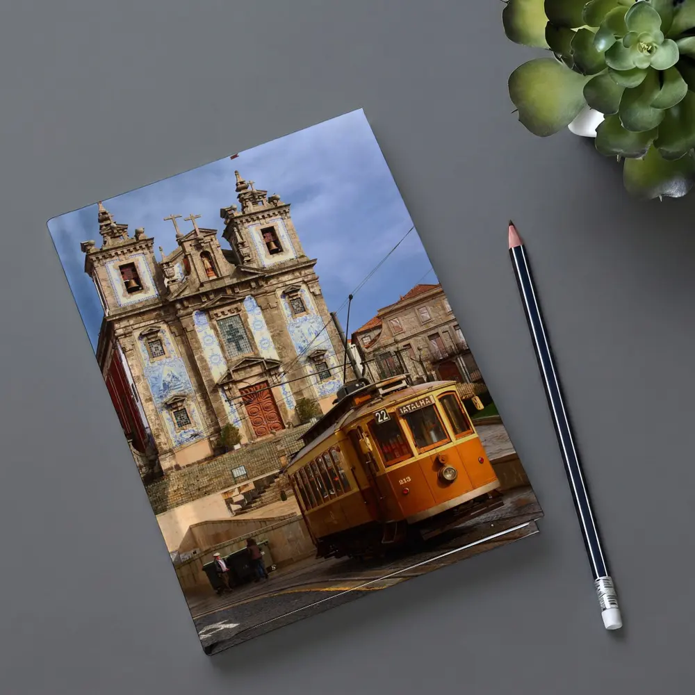 Porto Tram Church Saint Ildefonso Portugal – Notebooks