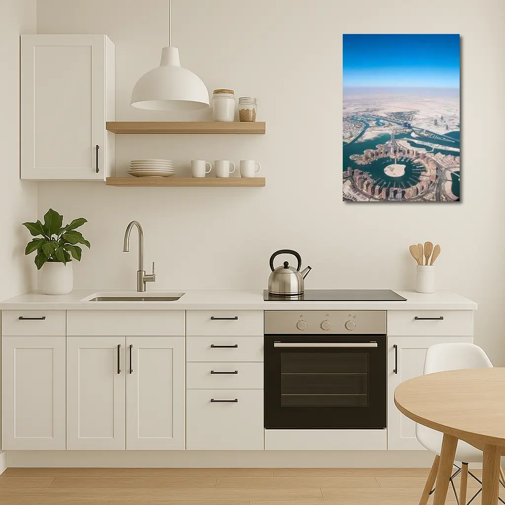 Pearl Qatar Aerial View Doha Skyline – Wall Art