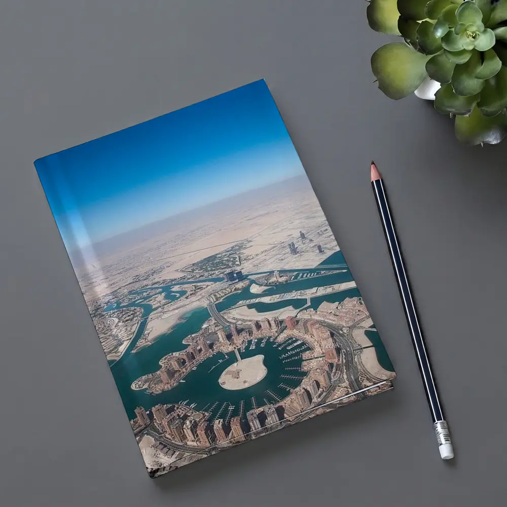 Pearl Qatar Aerial View Doha Skyline – Notebooks