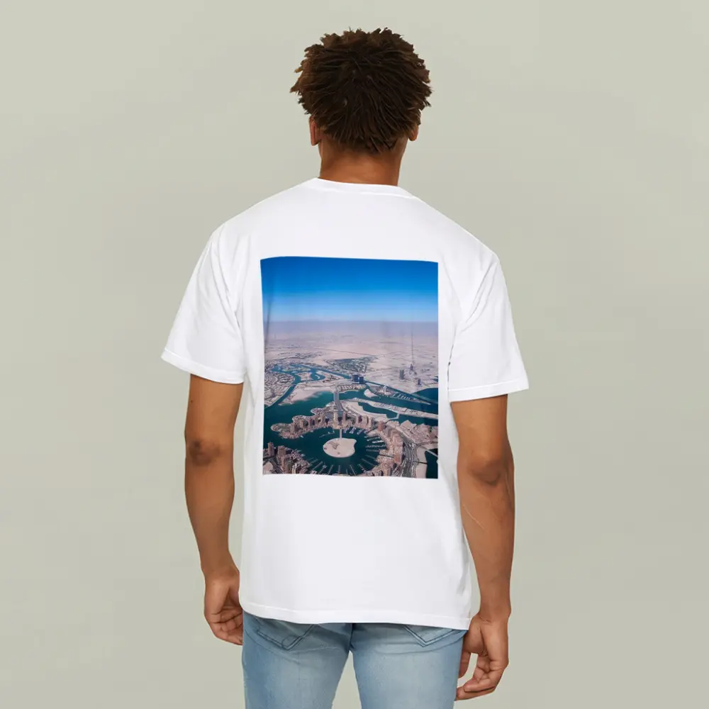 Pearl Qatar Aerial View Doha Skyline – T-Shirts