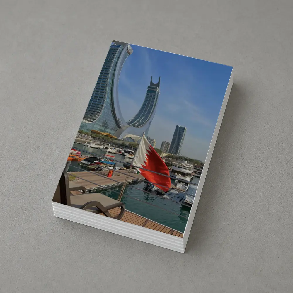 Bahrain Flag Marina Modern Skyline View – Postcards