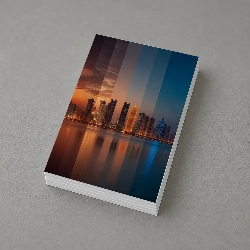 Doha Qatar Skyline Day To Night – Postcards