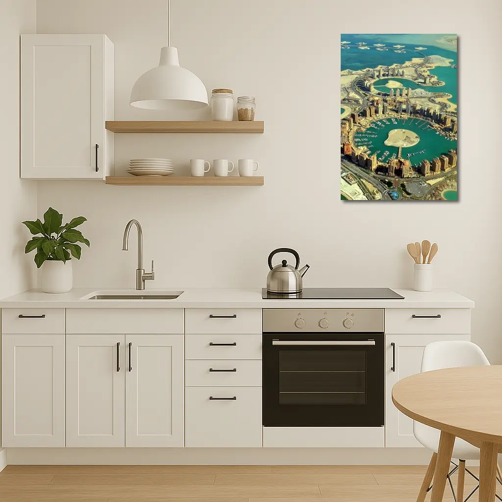Pearl Qatar Aerial View Doha Marina – Wall Art