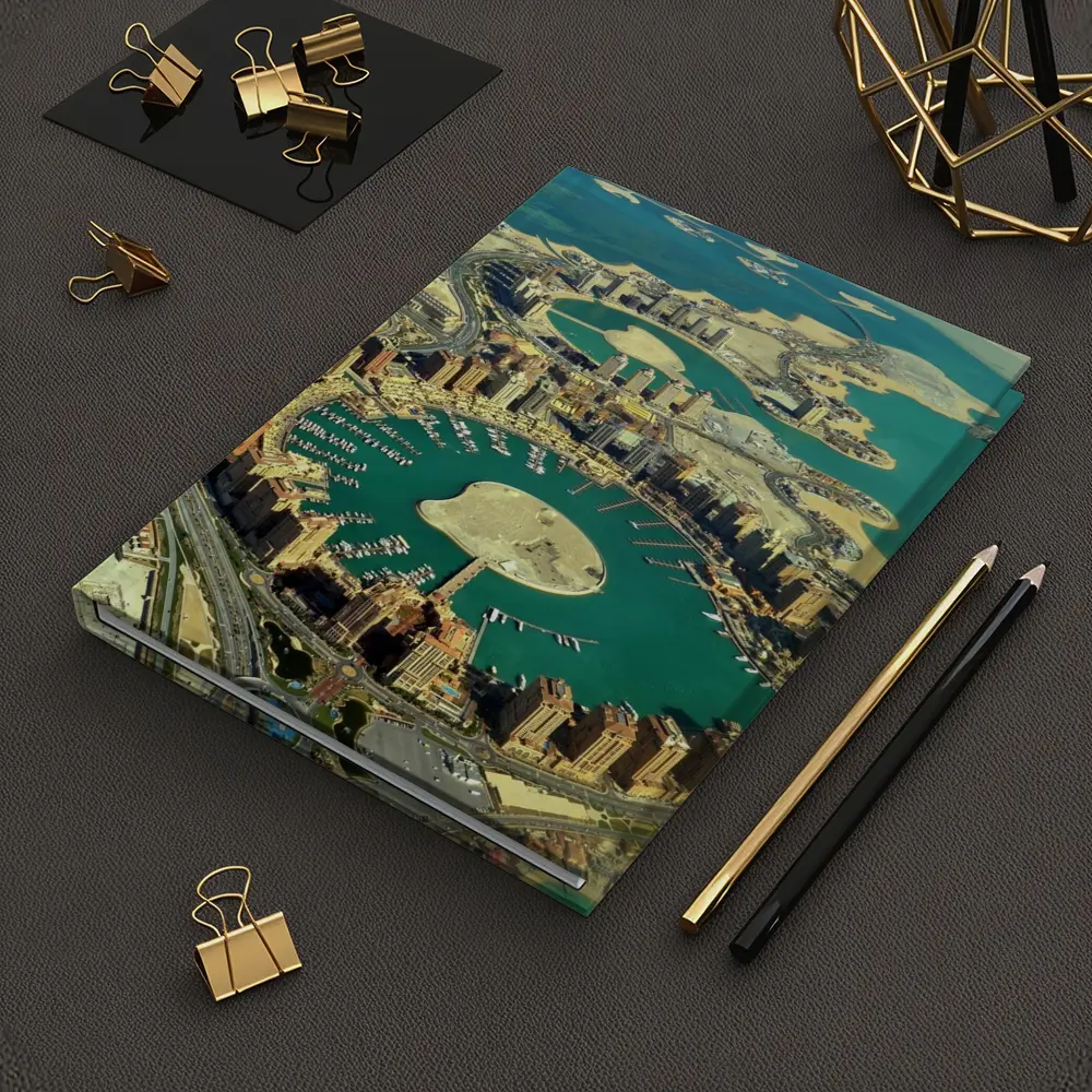Pearl Qatar Aerial View Doha Marina – Notebooks