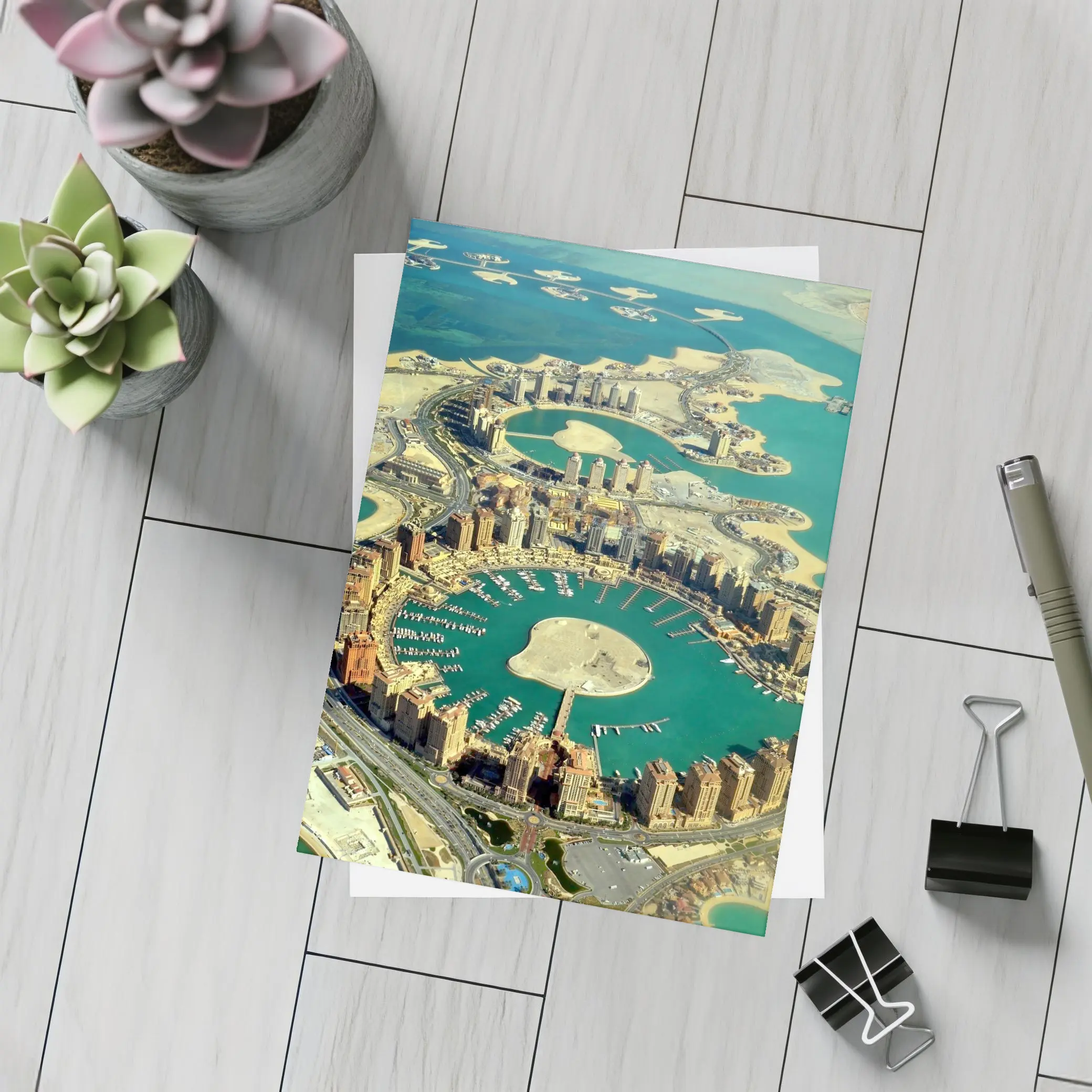 Pearl Qatar Aerial View Doha Marina – Postcards