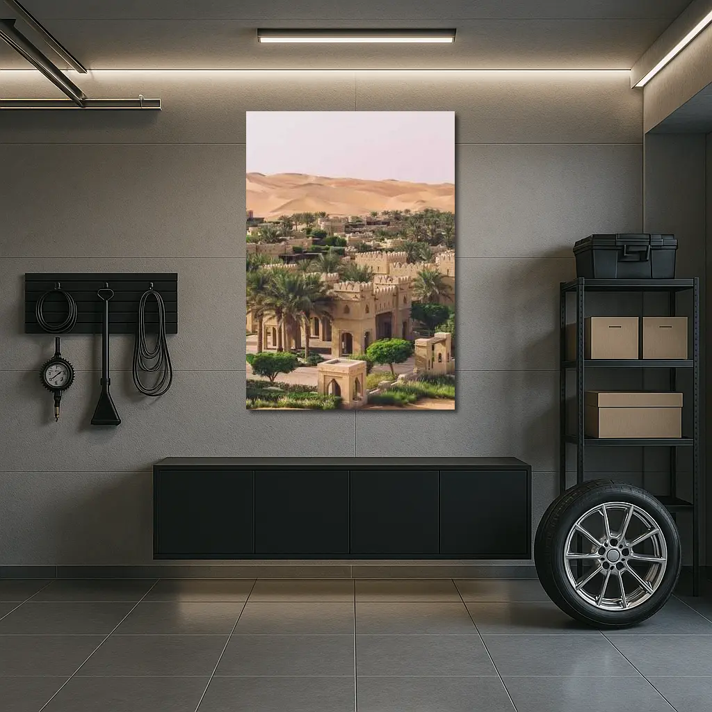 Arabian Desert Palace With Sand Dunes – Wall Art