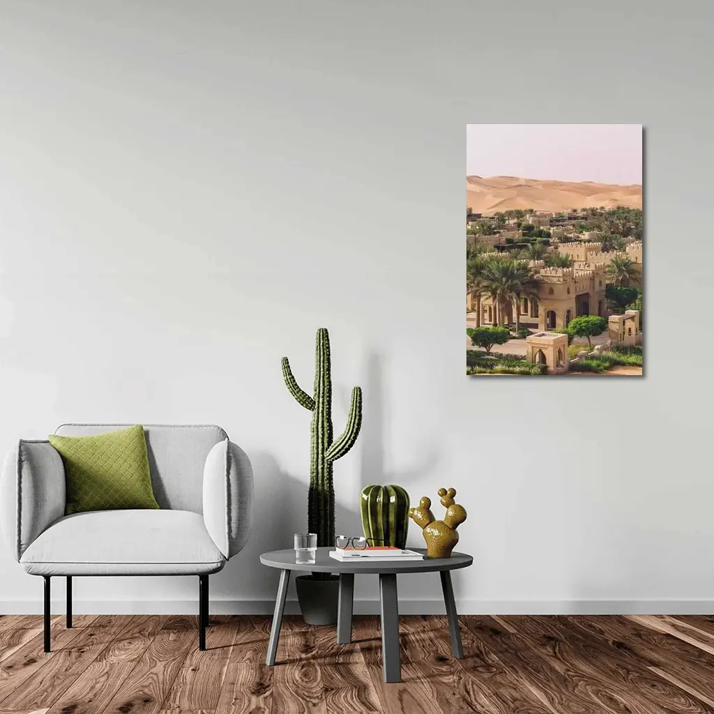 Arabian Desert Palace With Sand Dunes – Wall Art