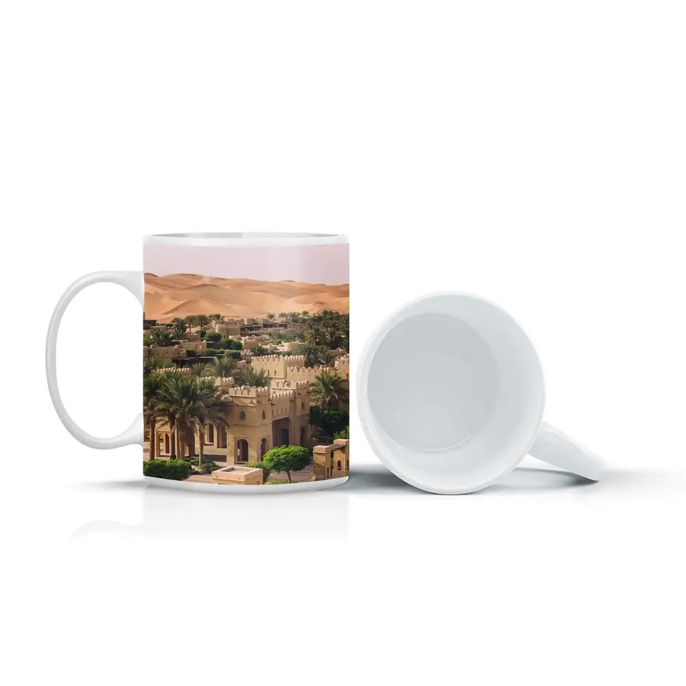 Arabian Desert Palace With Sand Dunes – Mugs