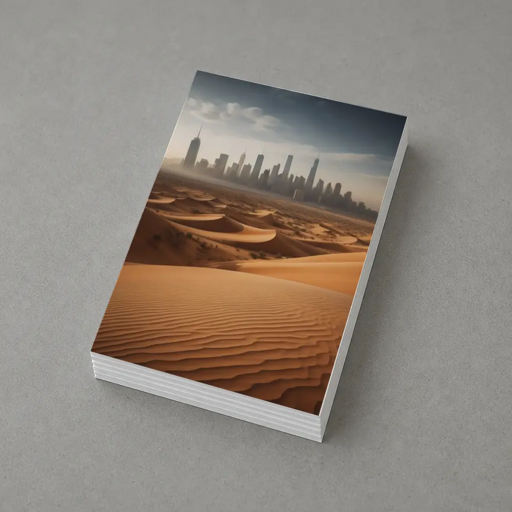 Desert Sand Dunes City Skyline Surreal – Postcards