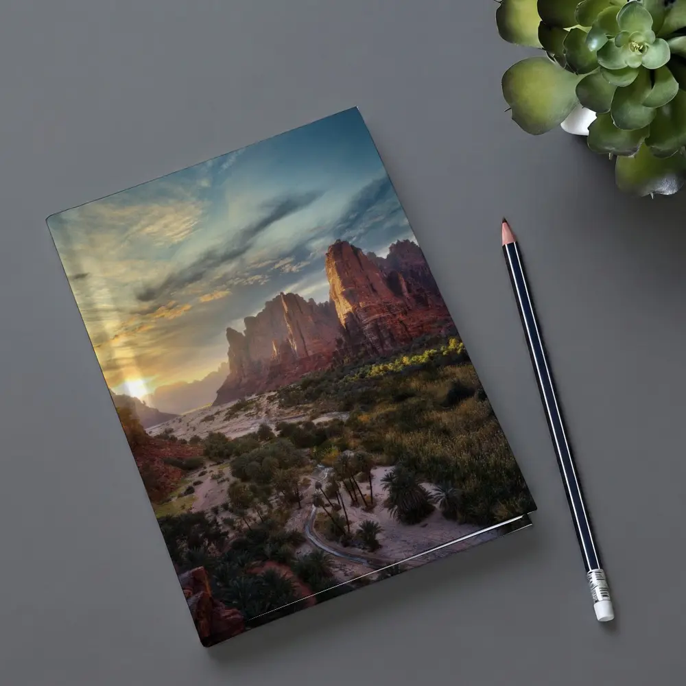 Zion Canyon Red Rocks Sunset Landscape – Notebooks