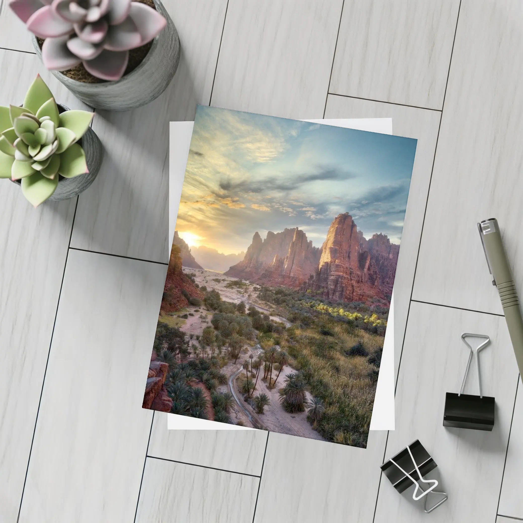 Zion Canyon Red Rocks Sunset Landscape – Postcards