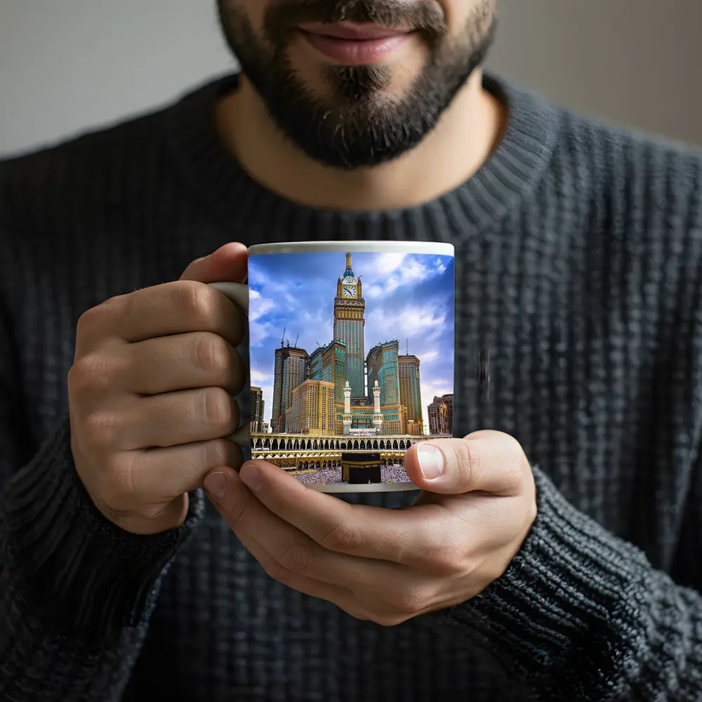 Mecca Kaaba Clock Tower Crowd Islam – Mugs