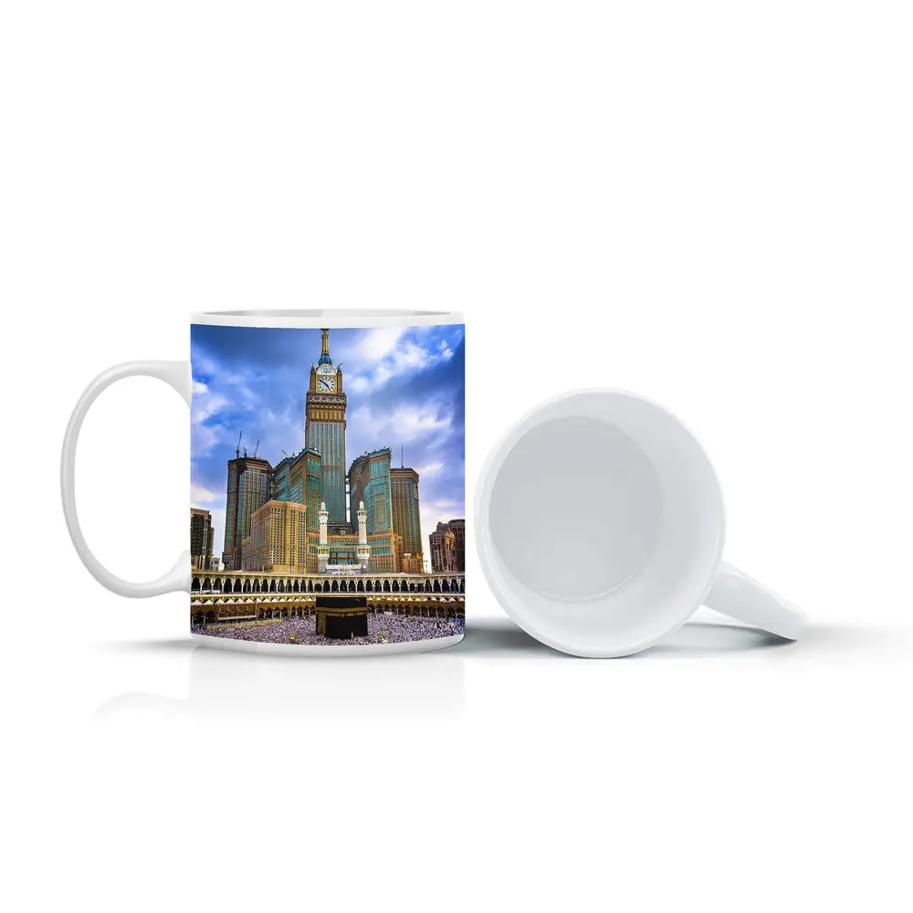 Mecca Kaaba Clock Tower Crowd Islam – Mugs