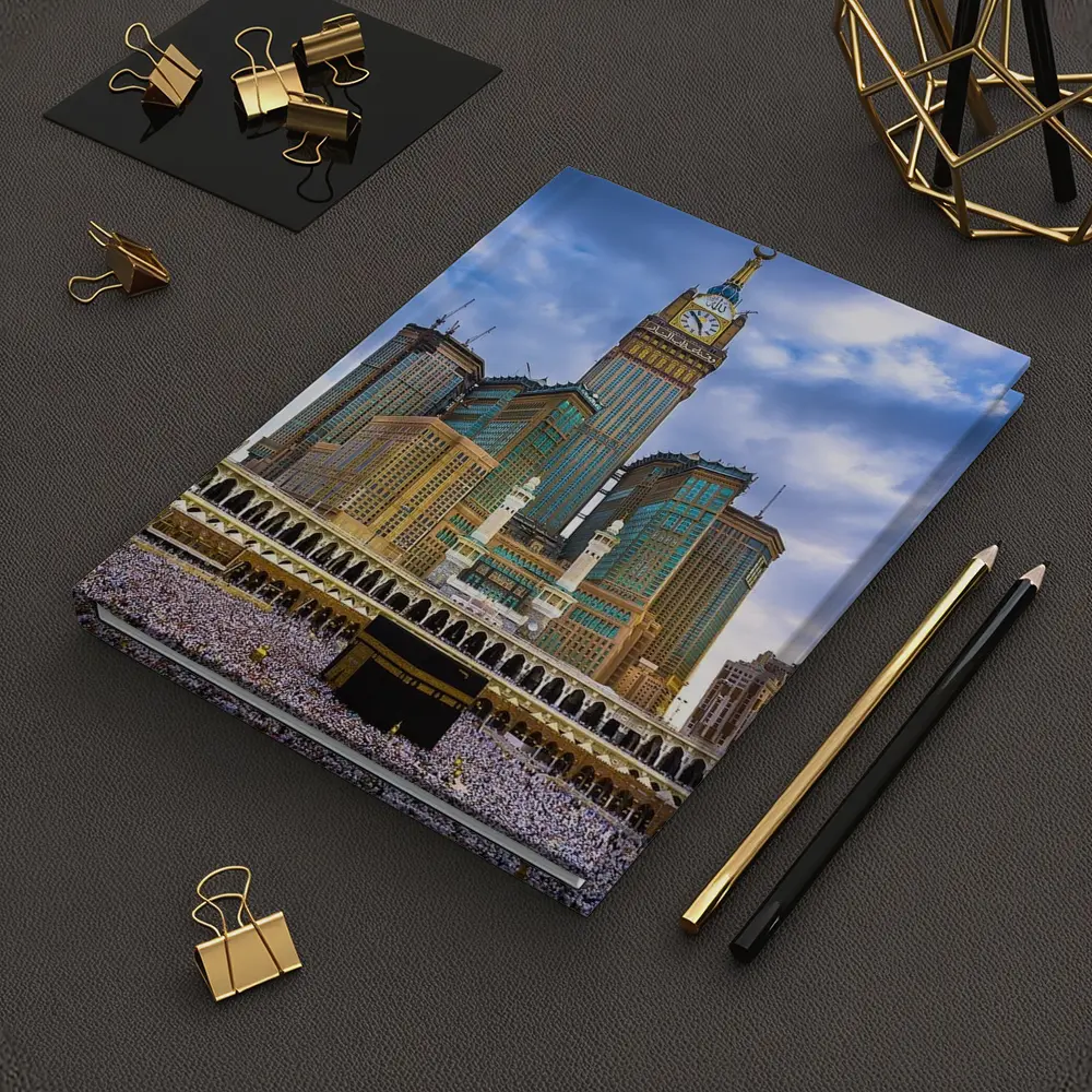 Mecca Kaaba Clock Tower Crowd Islam – Notebooks