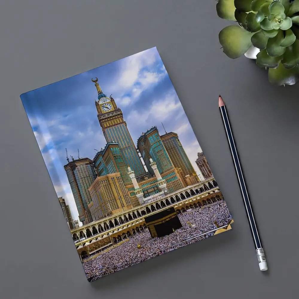 Mecca Kaaba Clock Tower Crowd Islam – Notebooks