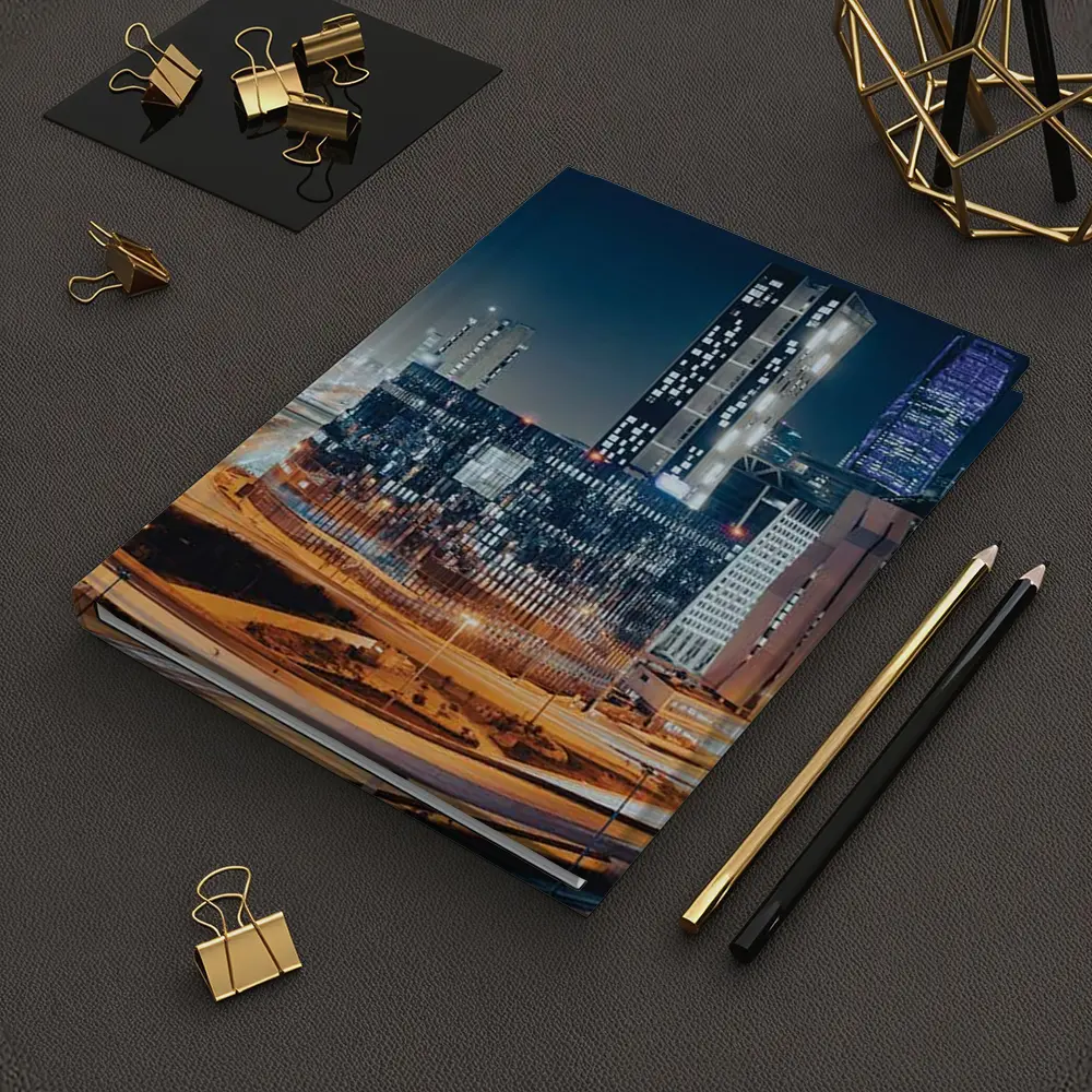 Doha Qatar City Skyline At Night – Notebooks
