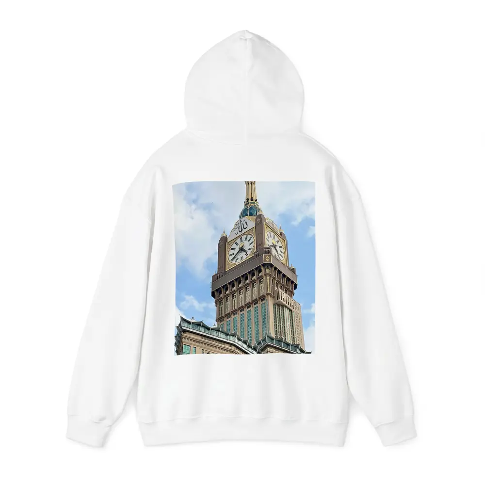 Makkah Clock Tower Islam Blue Sky – Hoodies