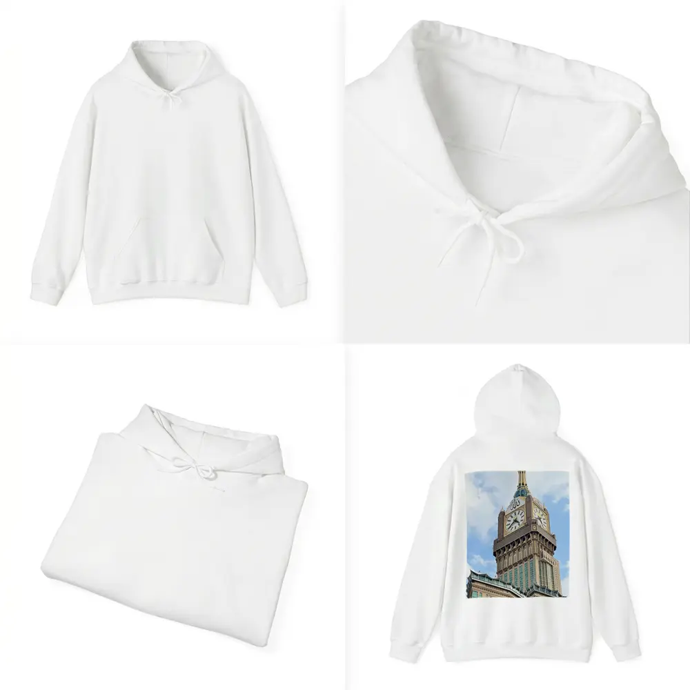Makkah Clock Tower Islam Blue Sky – Hoodies