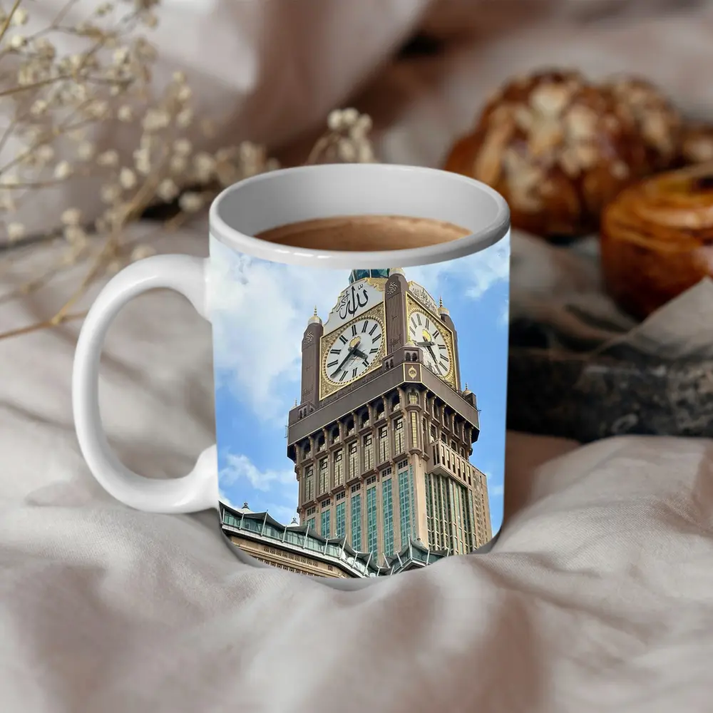 Makkah Clock Tower Islam Blue Sky – Mugs