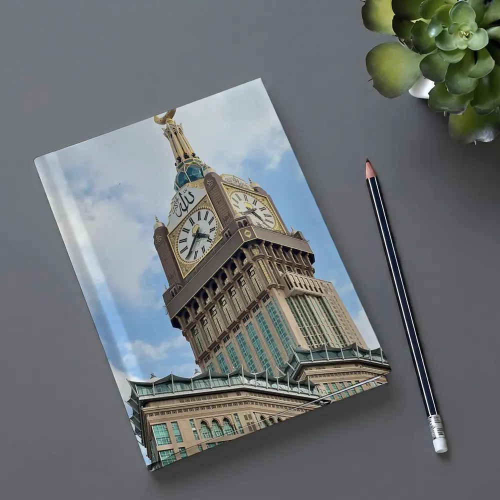 Makkah Clock Tower Islam Blue Sky – Notebooks