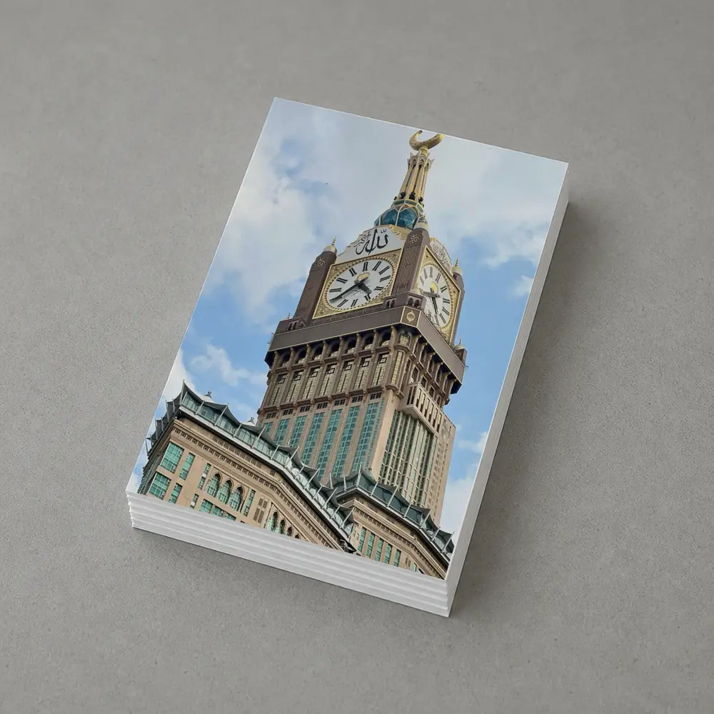 Makkah Clock Tower Islam Blue Sky – Postcards