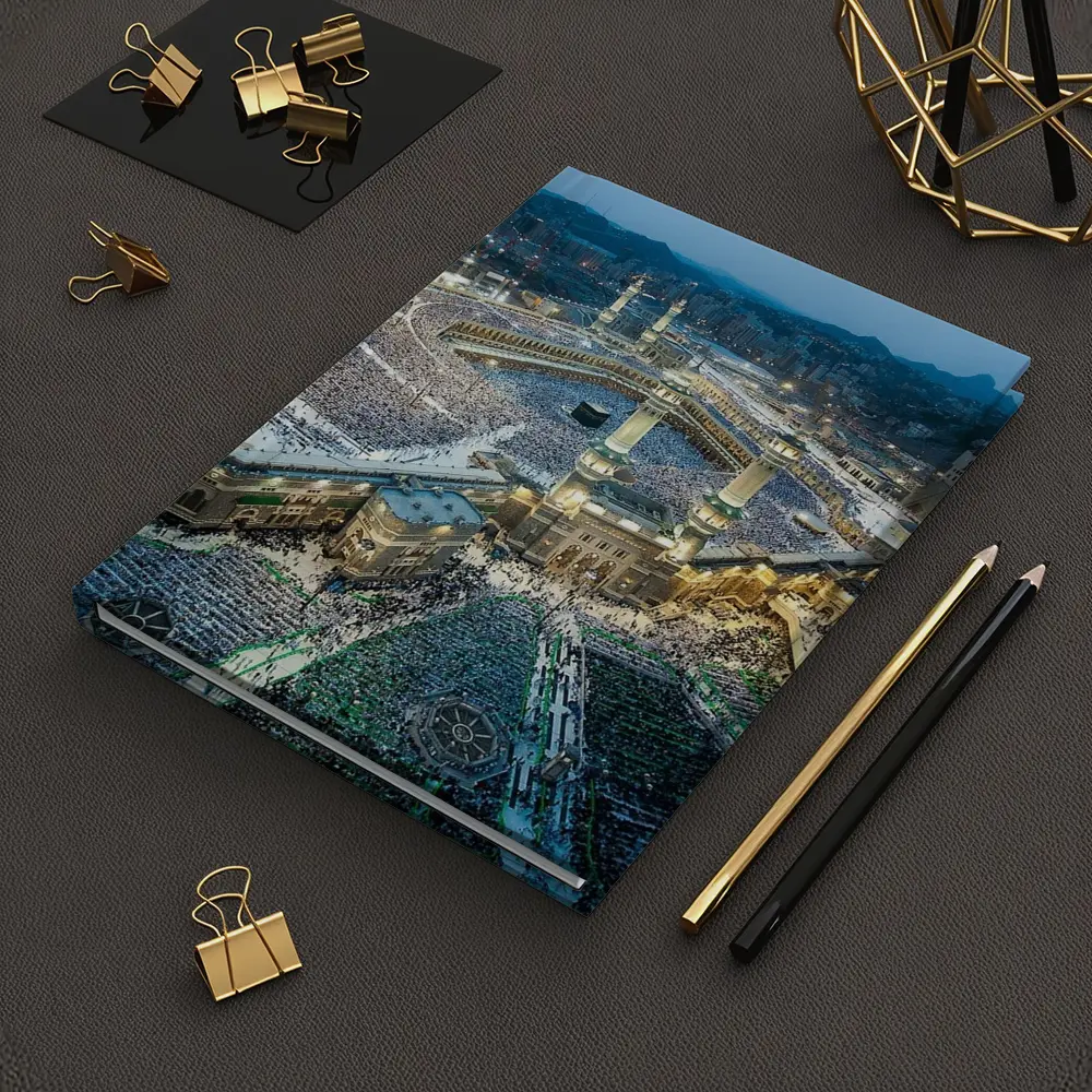 Mecca Grand Mosque Aerial Night View – Notebooks