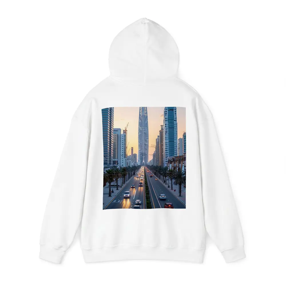 Dubai Sheikh Zayed Road Sunset Skyline – Hoodies