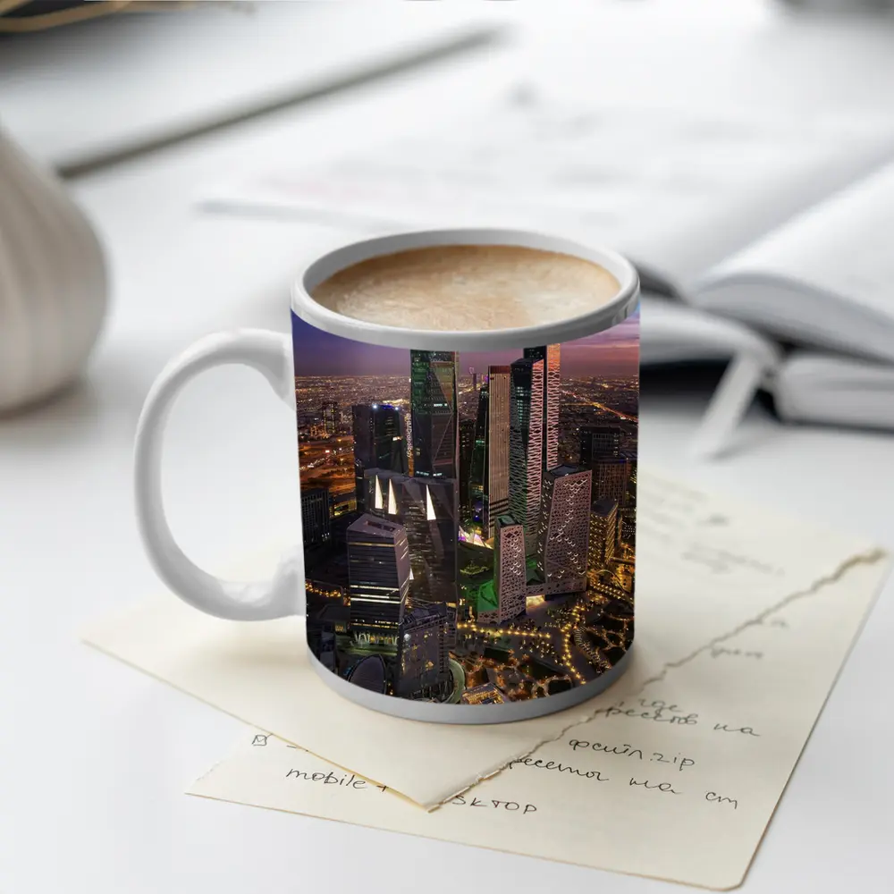 Riyadh Saudi Arabia Skyline At Dusk – Mugs