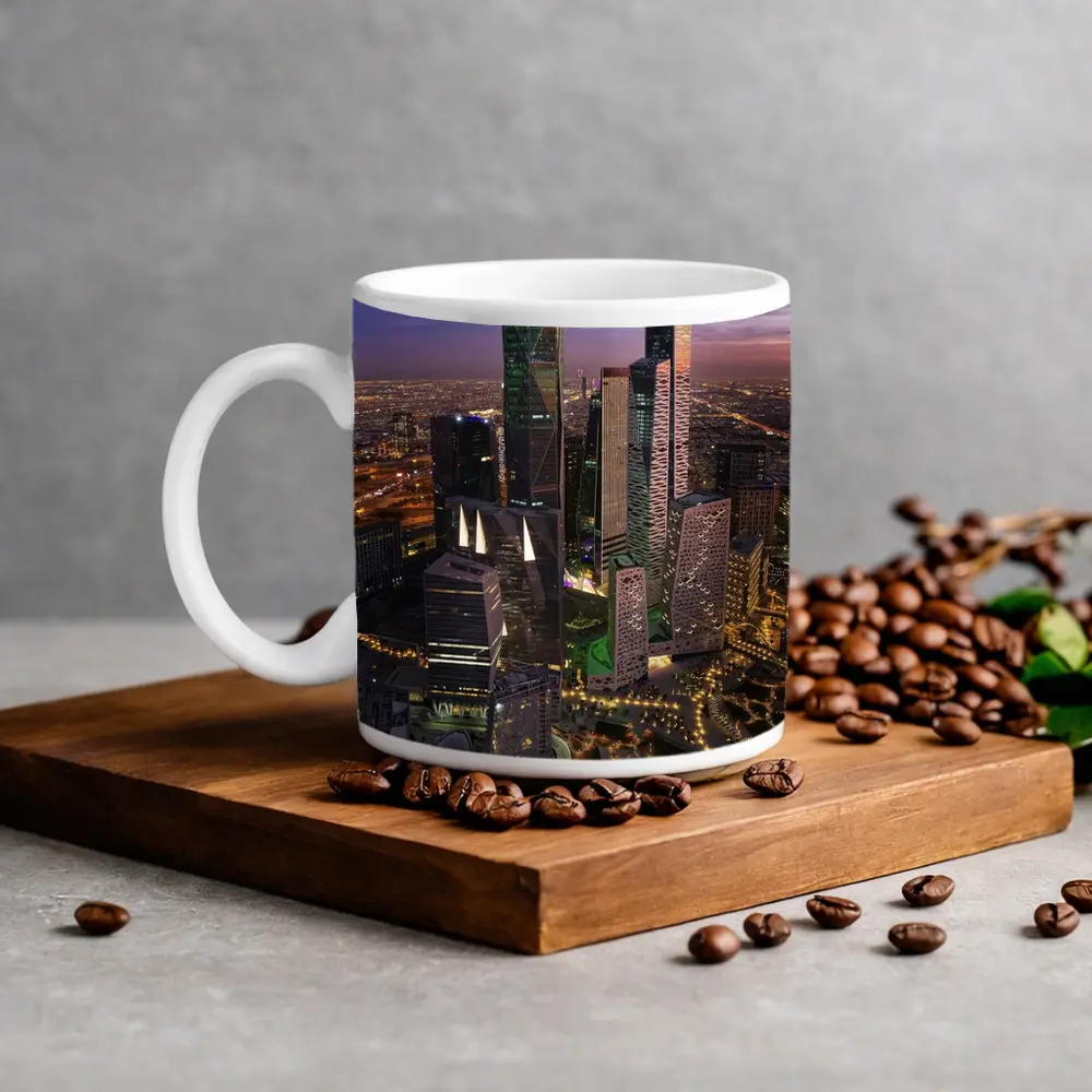 Riyadh Saudi Arabia Skyline At Dusk – Mugs