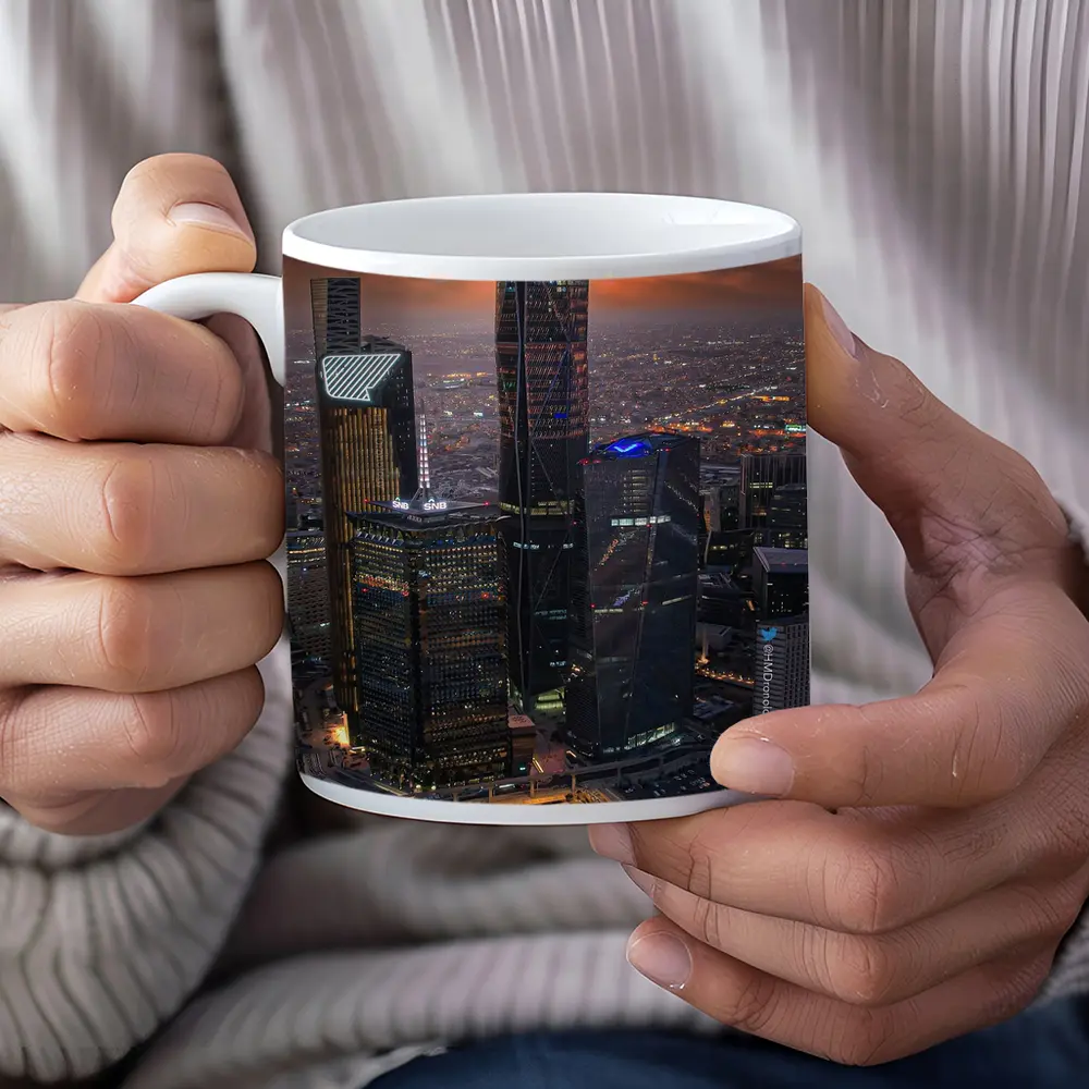 Riyadh Saudi Arabia Skyline At Sunset – Mugs